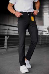 Men's Regular Fit Brown Straight Waist <b>Dress</b> Pants Comfortable Midweight Cotton Waterproof Breathable Business Daily <b>Plus</b> <b>Size</b> - Product Image 3