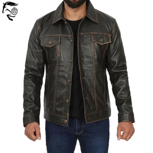 Chaquetas de cuero sostenibles de alta calidad para hombre, ropa de calle transpirable de secado rápido para hombre - Product Image 1