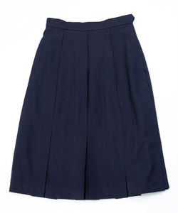 Exceptional Quality Factory Cost School Uniform C11-<b>Navy</b> Japan Style Breathable Anti Wrinkle Knee Length Six <b>Pleated</b> Box <b>Skirt</b> - Product Image 2