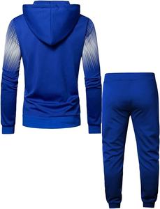 Chándal personalizado para hombre, ropa informal, nuevo diseño de moda, pantalones de chándal cálidos, chándal con capucha para trotar, conjunto de 2 uds. - Product Image 2