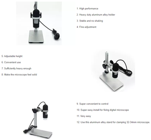 Aluminum Alloy Stand <strong>Bracket</strong> Holder Lifting Support for <strong>Digital</strong> <strong>Microscope</strong> - Product Image 2