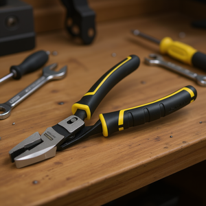 Juego de alicates combinados de acción compuesta Stanley Fatmax de 6 piezas con mordaza dentada y mango de plástico de agarre suave - Product Image 3