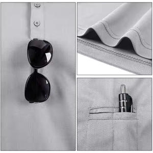 Suéter Personalizado al por Mayor para Camiseta Polo, Diseño Sólido, Uniforme de Trabajo para Hombre con Logotipo Impreso, Tejido de Punto - Product Image 5