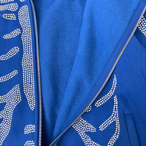 Sudadera con Capucha Sportish Impex, Fabricante de Sudaderas Personalizadas con Esqueleto de Pedrería, Sudadera con Capucha Completa con Cremallera, Tejido Grueso 100% Algodón - Product Image 6