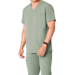 Cómodo ligero Spandex Material transpirable Diseño Verano Hospital Enfermera Scrub Sets-ODM OEM Disponible - Product Image 3