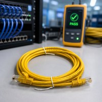 Cable de Conexión Ethernet UTP Cat6 de Alta Velocidad, Cable de Red LAN RJ45, 23/24/26/28AWG, Cobre Desnudo BC CCA, Revestimiento de PVC LSZH, Longitud Personalizada