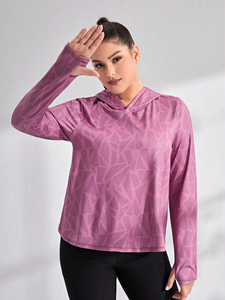 Femmes hiver mode à manches longues surdimensionné pull à capuche Sublimation Polyester polaire imprimé thermique en gros à capuche - Product Image 2