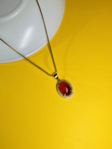 Colgante clásico de oro rosa de 14k con diamante natural, corte brillante redondo, proveedor mayorista, color H I, claridad SI3 I1, certificado GGL - Product Image 5