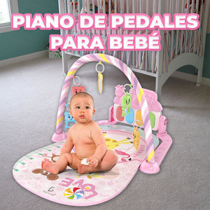 Tappetino Musicale Rosa per Pianoforte, Spessore 2 cm, in EVA Morbido, Giocattolo Educativo per Neonati, Stile Sportivo - Product Image 1