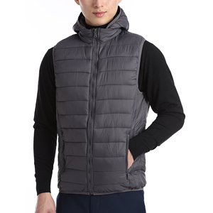 Chaleco acolchado deportivo informal de invierno con relleno de algodón para hombre, ropa de moda sin mangas para exteriores, transpirable, reversible, OEM - Product Image 5