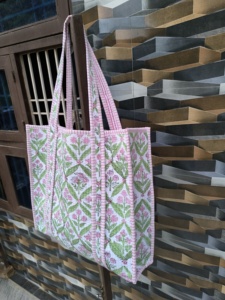 Bolsos de Mano de Moda con Cierre de Cremallera, Color Sólido, Primavera Verano, Tela de Algodón India, Gran Capacidad, para Viaje - Product Image 3