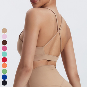 Soutien-gorge de sport à col en U pour femmes de haute qualité pour Gym Fitness Top Workout Yoga Set Cross Back Underwear for Sports - Product Image 3