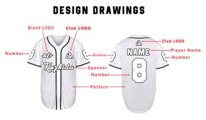 Venta al por mayor uniforme de béisbol en Blanco clásico de malla transpirable digital caliente impreso personalizado hombres deportes negro bordado camiseta de béisbol - Product Image 4