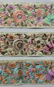 Tela de encaje Floral bordado con cuentas pesadas tela bordada de encaje de cordón africano para vestidos de fiesta zapatos Uso de ocasiones especiales - Product Image 2