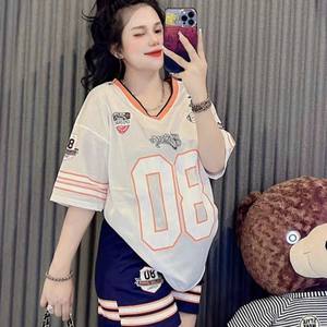 Sport tri coton ensemble femmes 2 pièces ensemble vêtements usine décontracté lavable personnalisé emballage Vietnam fabricant élastique - Product Image 5