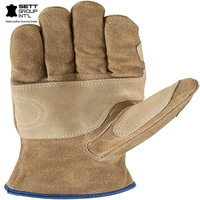 Gants de travail de sécurité industriels 100 % cuir OEM, compatibles écran tactile, pour cyclisme, avec fermeture élastique au poignet, doublure douce, thermiques, usage quotidien