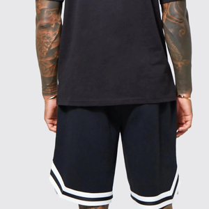 Ensemble short unisexe décontracté coupe ajustée personnalisé Ensemble short 2 pièces en tricot à imprimé floral et épaules tombantes pour l'été - Product Image 5