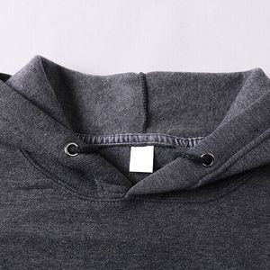 Pull-over à capuche pour hommes 100% coton personnalisé poids lourd surdimensionné uni motif solide hiver imprimé col à capuche brodé - Product Image 2