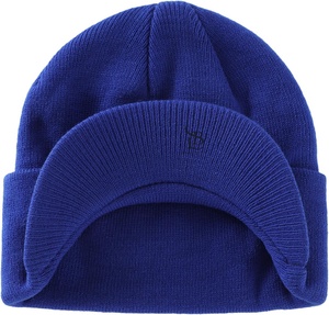 Gorro de invierno Bright Royal para hombre con ala, gorro cálido de doble punto, gorro transpirable, personalizado, a la moda para exteriores, OEM - Product Image 1