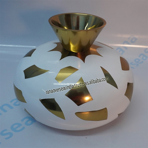Florero de Metal de nuevo diseño de alta calidad de fabricante indio para decoraciones del hogar decoraciones de boda decoraciones para eventos - Product Image 2