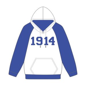 1914ปีที่ก่อตั้ง phi Beta Sigma เสื้อแขนเสื้อแร็กแลนสีขาวเสื้อสวมหัวมีฮู้ดเครื่องแต่งกายพี่น้องที่กำหนดเองศักดิ์สิทธิ์เก้า hbcu - Product Image 2