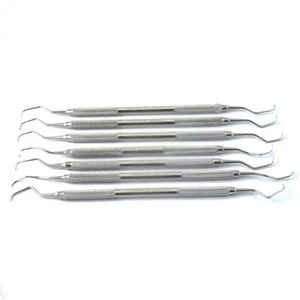 Ensemble de curettes manuelles de haute qualité nouveauté instruments dentaires en acier inoxydable de qualité supérieure certifié CE marque privée OEM disponible - Product Image 4