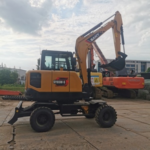 Excavatrice sur roues SANY SY65W G4 de 6,5 tonnes, mouvement flexible, idéale pour la rénovation des routes urbaines - Product Image 1