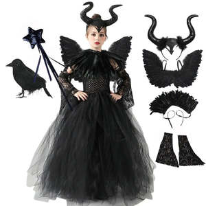 Disfraz de Lujo de Malfique para Niñas, Vestido Sexy con Personaje de Televisión para Halloween y Navidad - Product Image 2