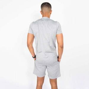 เสื้อยืดถักปักลายดีไซน์ใหม่คุณภาพสูง 100% ผ้าฝ้าย ชุดเซ็ตฤดูร้อน น้ำหนักมาก แห้งเร็ว ชุดสูทผู้ชาย - Product Image 5