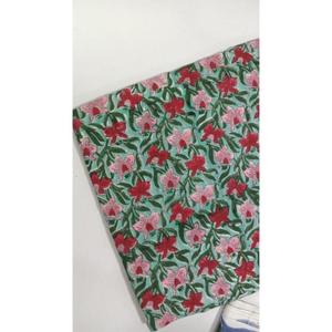 การออกแบบใหม่การออกแบบคุณภาพสูงการพิมพ์ผ้าใบผ้าฝ้ายธรรมชาติสําหรับชุดสตรีเช่นชุดส่าหรีและดูปัตตา - Product Image 2