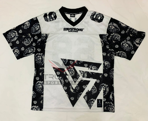 Nouveauté, maillot de football américain unisexe, design personnalisé avec nom et numéro, t-shirt à manches courtes, streetwear, hauts, grande taille pour l'été - Product Image 3