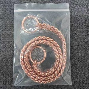 <span class=keywords><strong>Collar</strong></span> para Perro Qbellpet, Nuevo Modelo, Cadena de Acero Inoxidable de 10 mm de Ancho, <span class=keywords><strong>Collar</strong></span> de <span class=keywords><strong>Metal</strong></span> para Pasear Perros, Color Oro Rosa, Resistente a Mordeduras - Product Image 6