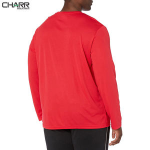 Chemises à manches longues, Logo personnalisé imprimé 100% coton 220 Gsm, quantité décontractée chemises à manches longues pour hommes - Product Image 2