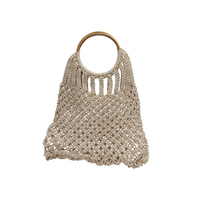 Nouveau Sac Fourre-Tout Décontracté en Macramé, Design Haut de Gamme, Réutilisable, Moderne, Personnalisable, Vente en Gros, Prix Abordable, Meilleure Qualité, Nouvelle Arrivée