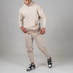 Nouveau Style personnalisé de haute qualité 100% coton survêtement hommes à capuche et survêtement ensemble surdimensionné pull à capuche ensemble survêtement - Product Image 6