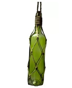 Bouteille de jute d'aspect moderne en jute et herbe de mer élégante pour la décoration d'hôtel à la maison en vente en gros pas cher bouteille de vin en jute - Product Image 1