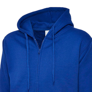 Sweat à capuche durable et décontracté pour hommes, fermeture éclair coupe-vent en polyester et coton à carreaux personnalisables pour l'automne - Product Image 2