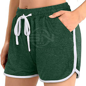 Short haute coupe ajustée pour femme Séchage rapide Respirant Style lavé Ajustement confortable avec logo de marque privée conçu sur mesure - Product Image 5