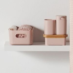 Juego de Baño de 3 Piezas TODAY HOY en Plástico Rosa, Forma Rectangular - Product Image 3