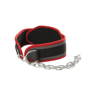 Ceinture de musculation en nylon avec chaîne, logo personnalisé, pour dips, tractions, entraînement en salle de sport, options de design personnalisables - Product Image 5