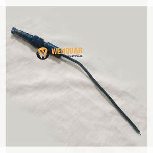 Instrument de Tube d'aspiration chirurgical manuel Frazier de haute qualité pour les soins ORL et dentaires en acier inoxydable couleur titane bleu - Product Image 2