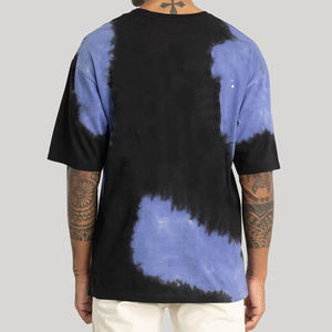 100% Cotton V-neck Contrast <b>Trim</b> High Quality Formal Knitted Summer Vintage Men's T-shirt Super Soft Custom Logo Print Short - Product Image 2