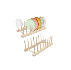 Multi-functional wood plate <b>stand</b> for with <b>mug</b> <b>Holder</b> <b>Stand</b> Kitchen Wooden Dish Plate <b>Stand</b> kitchenware use - Product Image 1