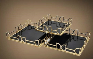 Top Deal 2023 Bandeja de alambre de metal con bandeja de alambre de metal de diseño moderno de metal de acero inoxidable para la venta por exportadores - Product Image 2