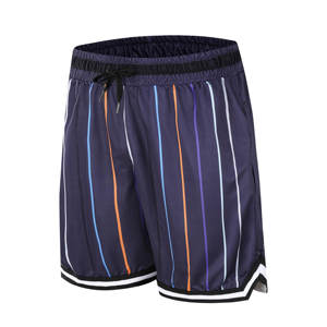 Pantalones cortos de baloncesto deportivos personalizados de alta calidad, poliéster, gimnasio, entrenamiento, malla de sublimación, pantalones cortos informales para correr para hombre con bolsillo - Product Image 2