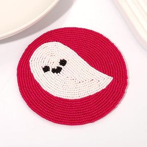 Handmade Royal Look <b>Beaded</b> <b>Coaster</b> Set Glass Mat/Pad for Hotel Restaurant Table Decorative Use Gifted Item - Product Image 6