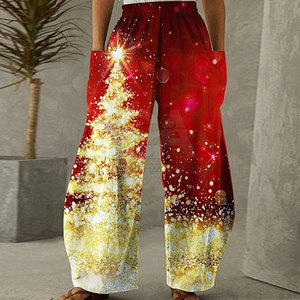 Oversized Lightweight Women <b>Trousers</b> Comfortable Breathable <b>Trousers</b> Windproof Christmas <b>Trousers</b> Customized - Product Image 2