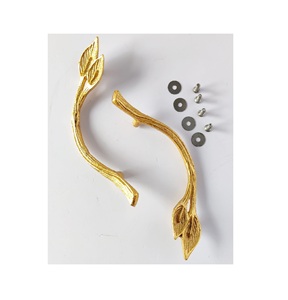 Poignée de plateau en laiton marbre et plateau de service en bois poignée en laiton de qualité supérieure et taille personnalisée - Product Image 1