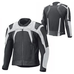 Chaqueta de carreras de motociclismo de invierno de cuero genuino para hombre de talla grande transpirable impreso personalizable diseño OEM al por mayor - Product Image 5