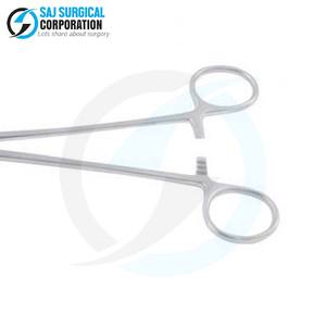 Pinzas profesionales para arteria Moynihan, abrazadera quirúrgica de acero inoxidable con mandíbulas curvas para hemostasia de cavidad profunda - Product Image 6